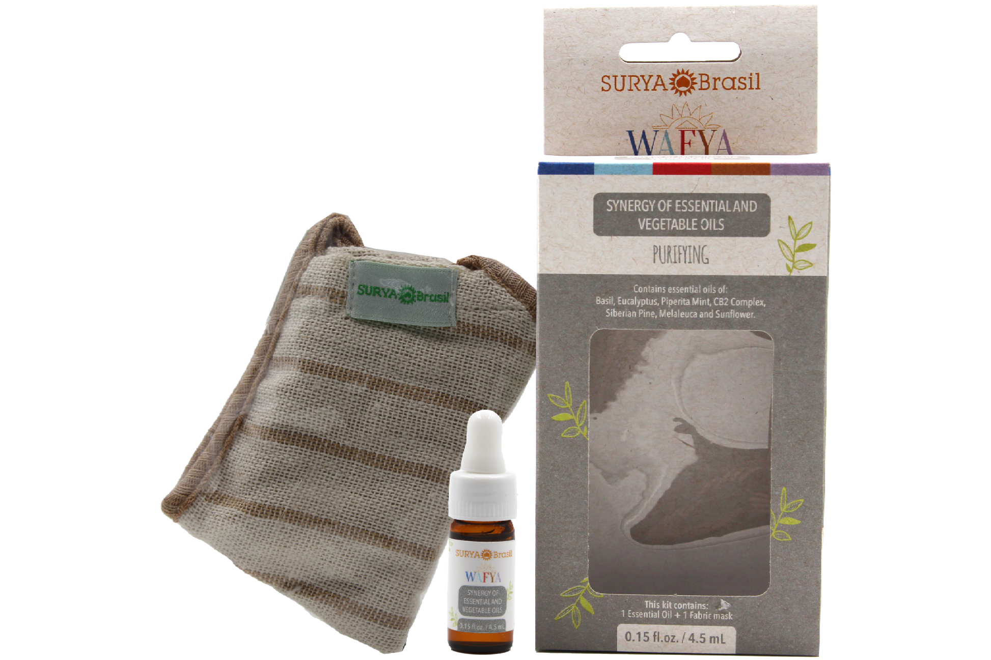 Kit Essential Oils and Vegetable Synergy Surya Brasil Wafya