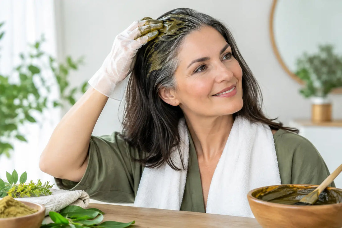 Gray Coverage With Botanical Hair Color at Home