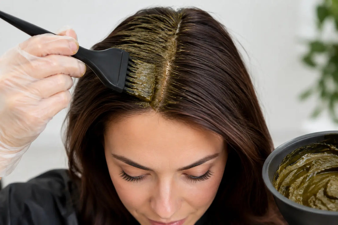 How to Color Roots With Henna Without Overlapping