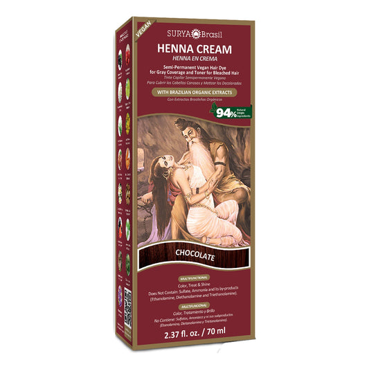 Henna Cream Chocolate Surya Brasil 2.37oz