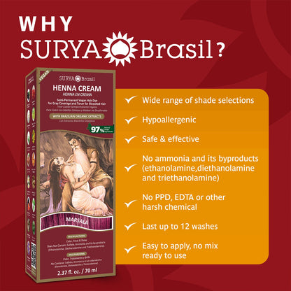 Henna Cream Marsala Surya Brasil 2.37oz